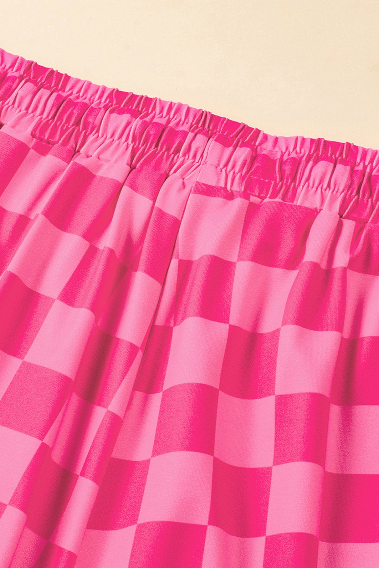 Cutie Checkered Drawstring Shorts