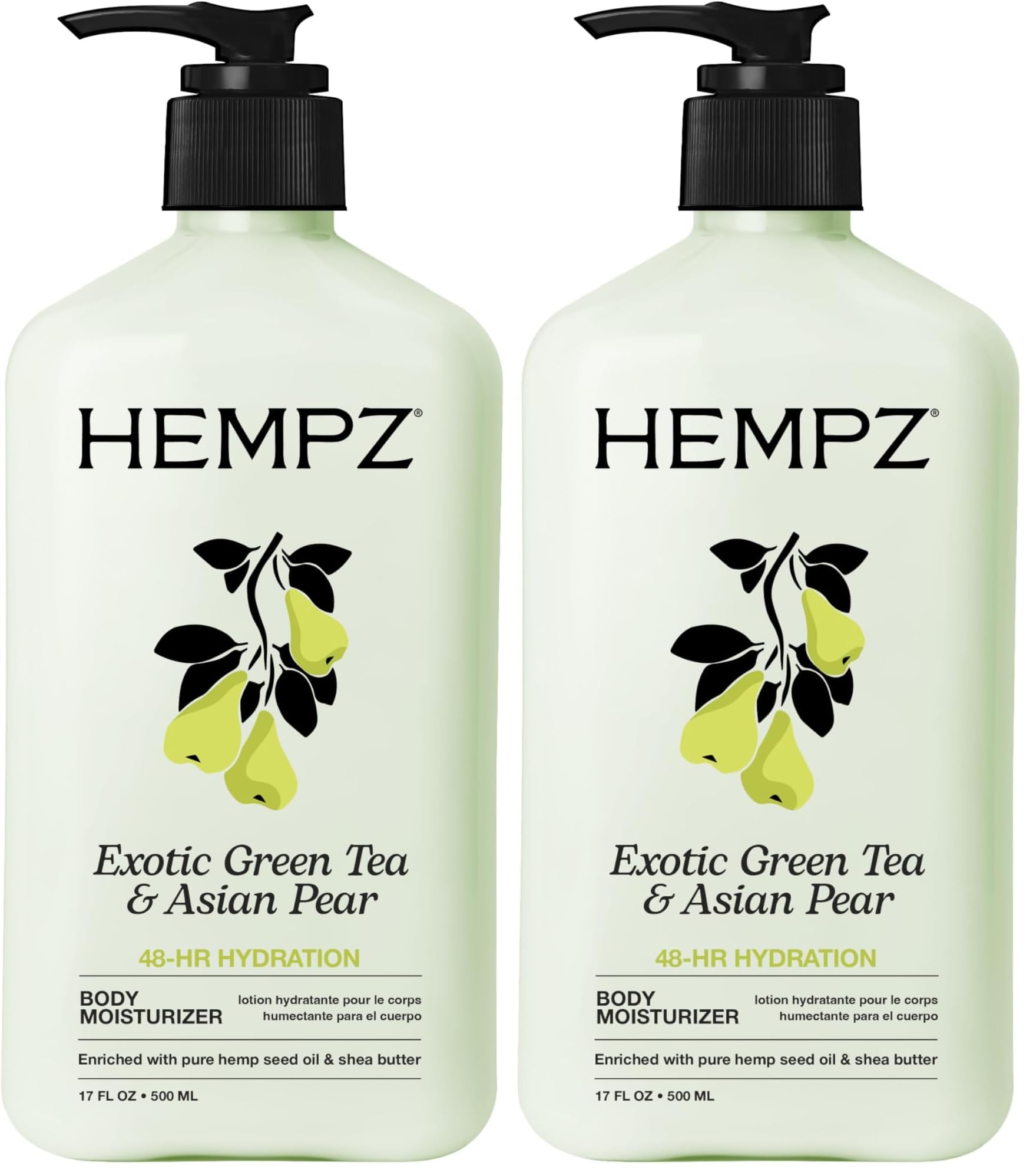 HEMPZ Body Lotion - Sweet Pineapple and Honey Melon - Daily Moisturizing Cream - 17oz
