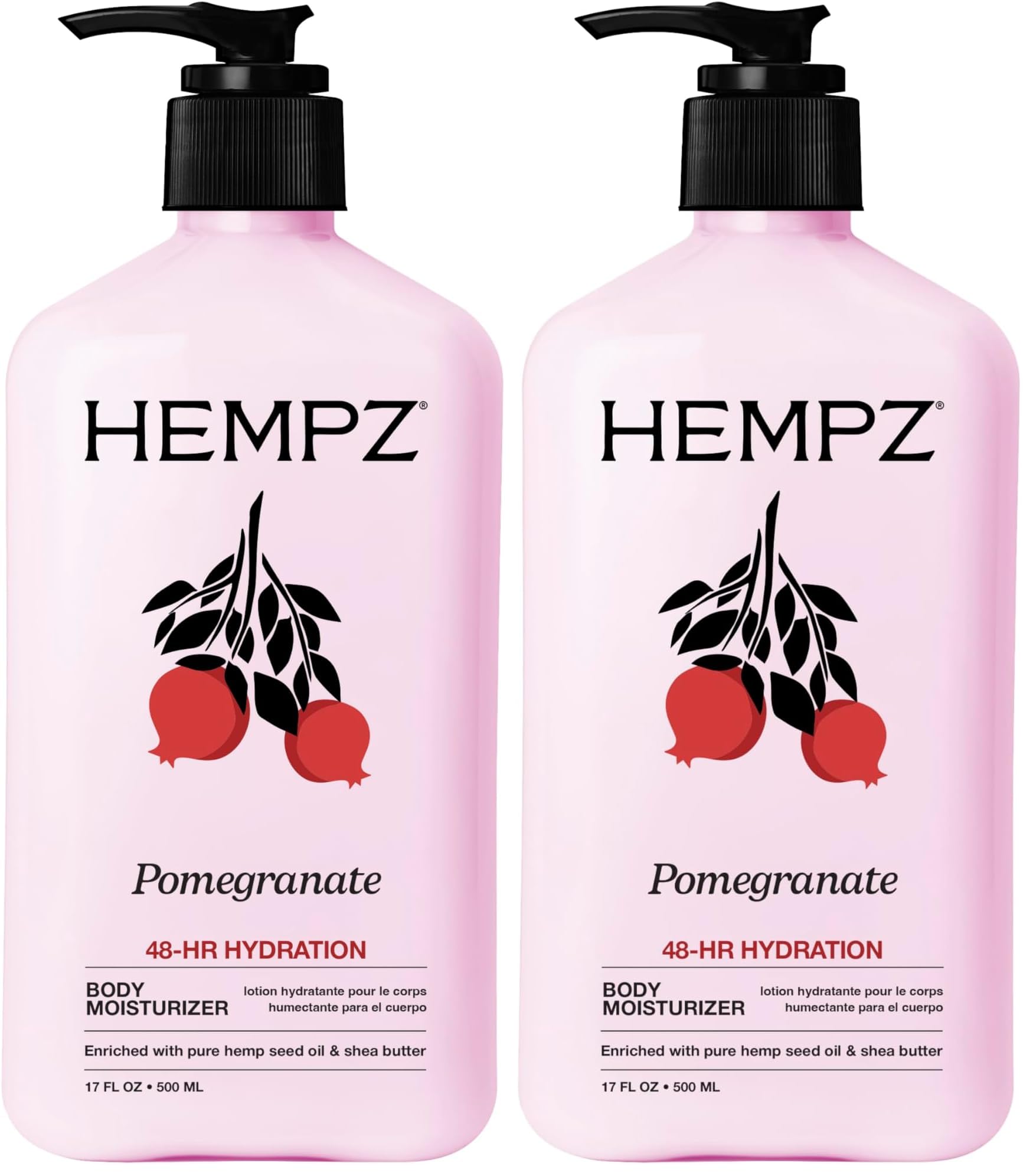 HEMPZ Body Lotion - Sweet Pineapple and Honey Melon - Daily Moisturizing Cream - 17oz