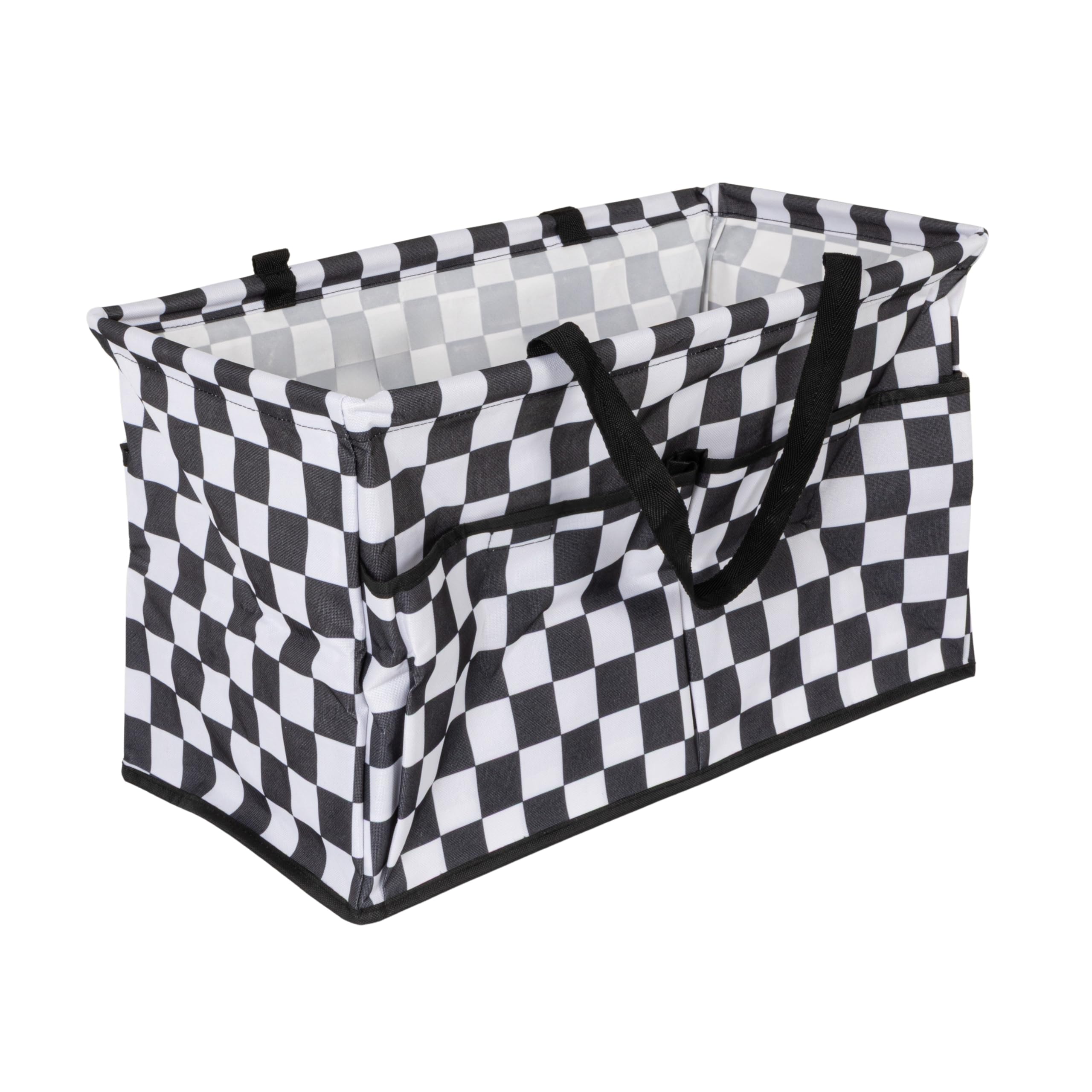 Household Essentials Sea Shell Krush Container All-Purpose Utility Tote with Pockets