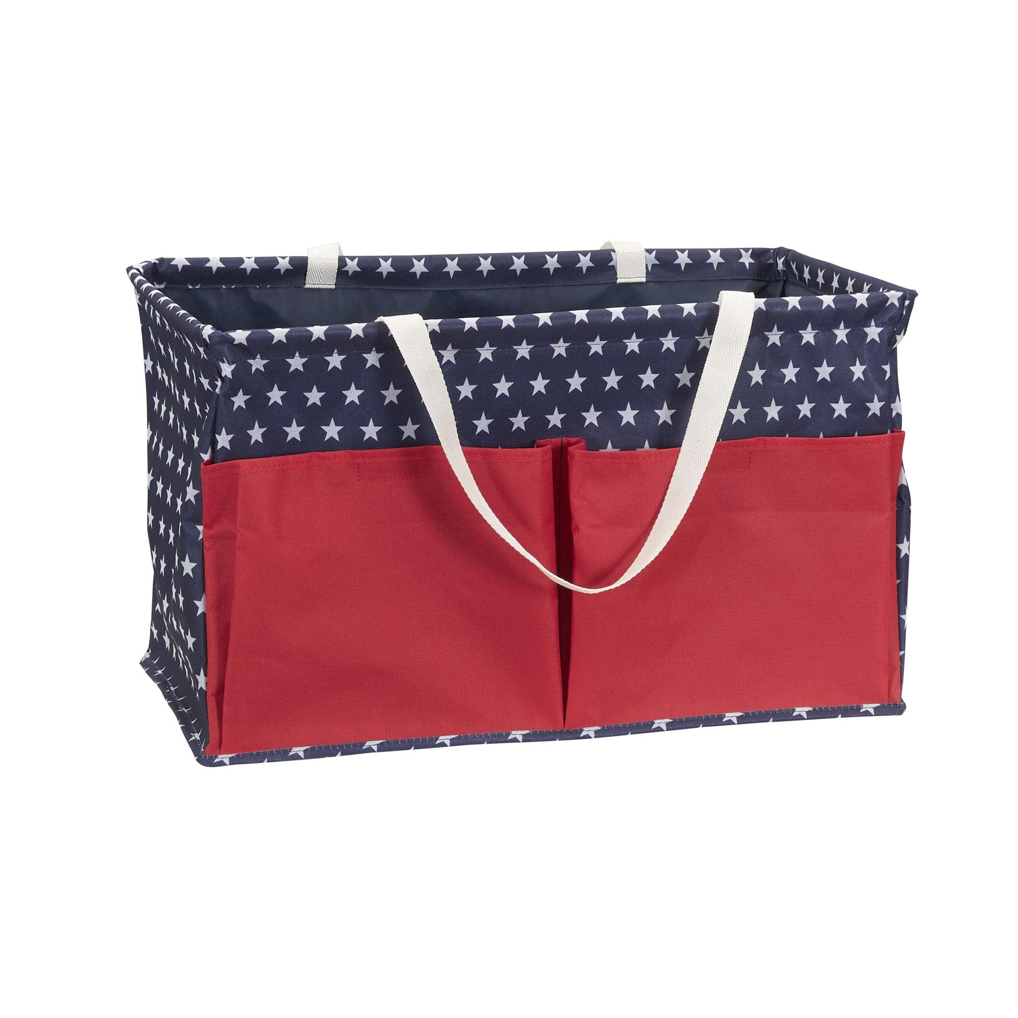 Household Essentials Sea Shell Krush Container All-Purpose Utility Tote with Pockets
