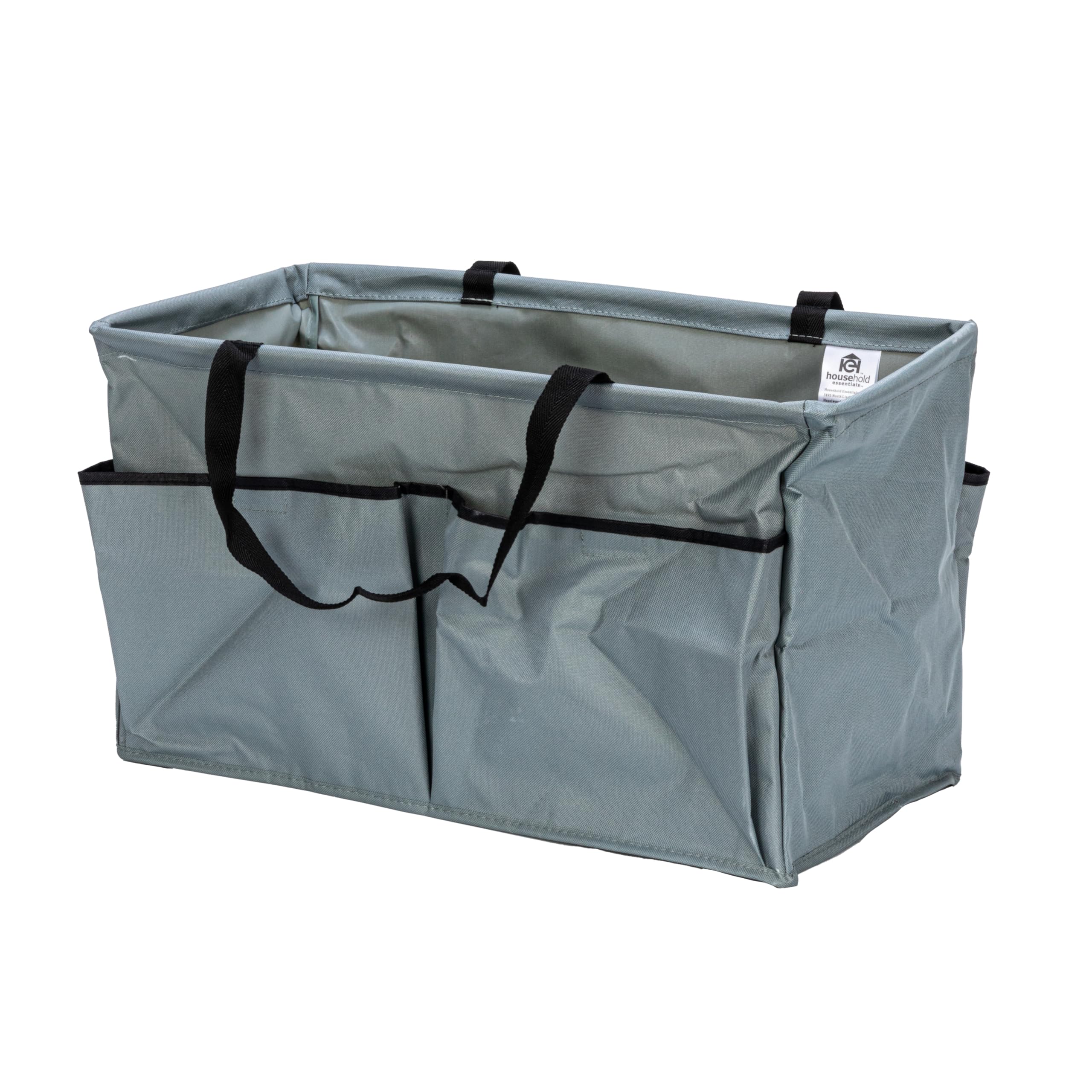 Household Essentials Sea Shell Krush Container All-Purpose Utility Tote with Pockets