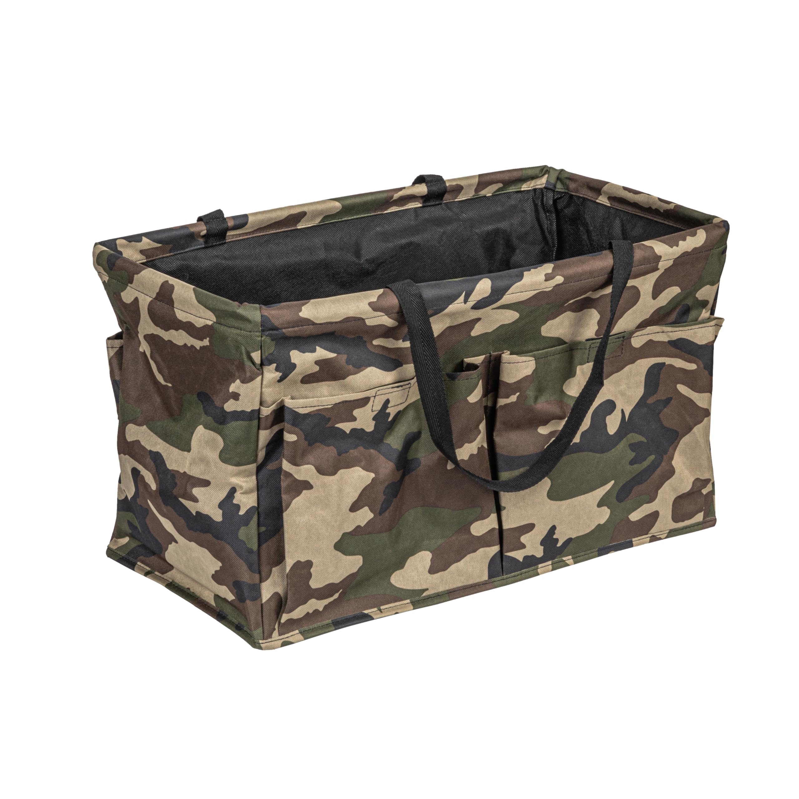 Household Essentials Sea Shell Krush Container All-Purpose Utility Tote with Pockets