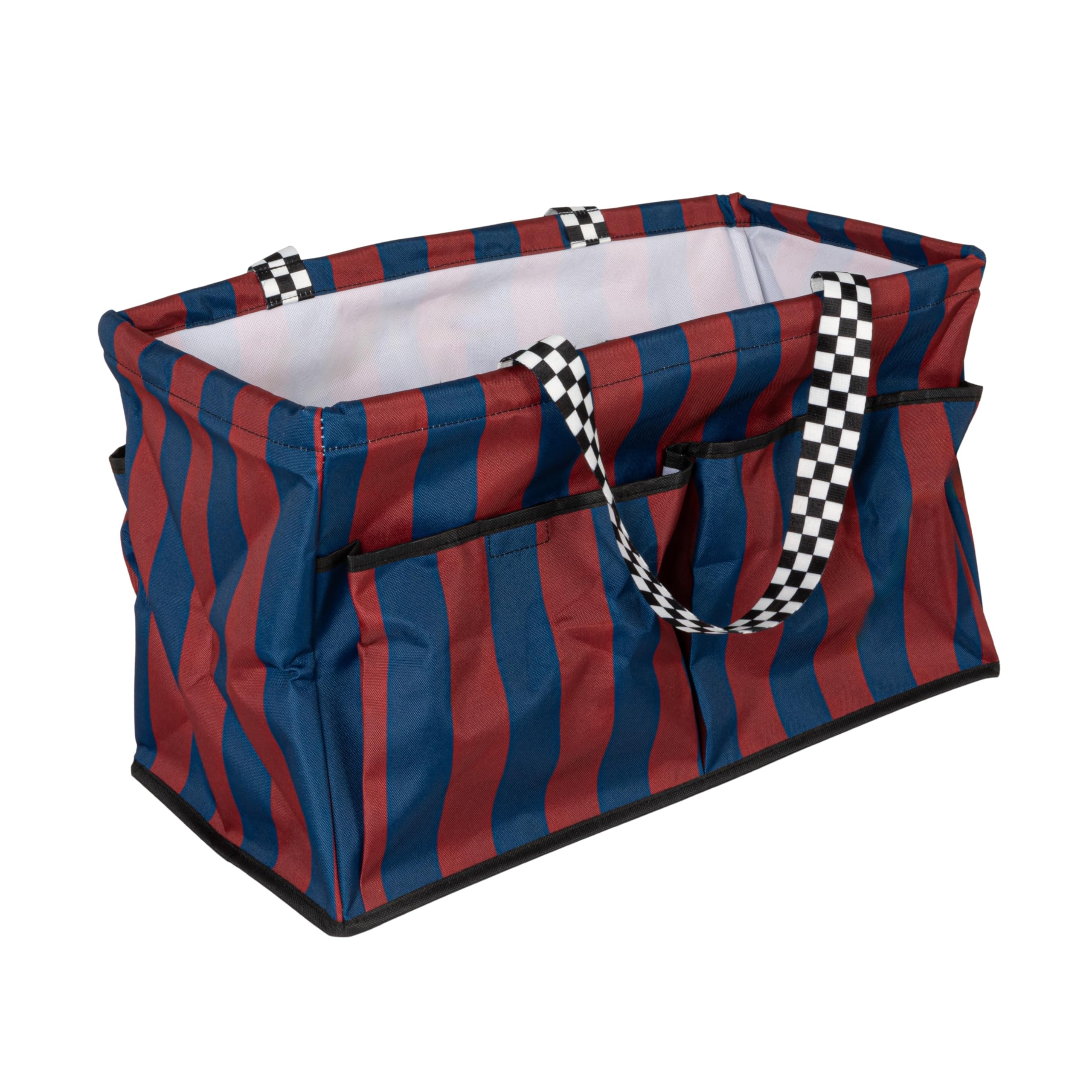 Household Essentials Sea Shell Krush Container All-Purpose Utility Tote with Pockets