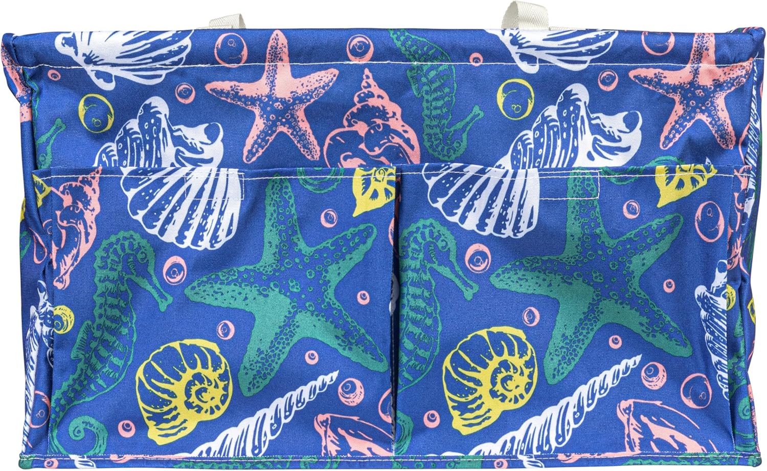 Household Essentials Sea Shell Krush Container All-Purpose Utility Tote with Pockets