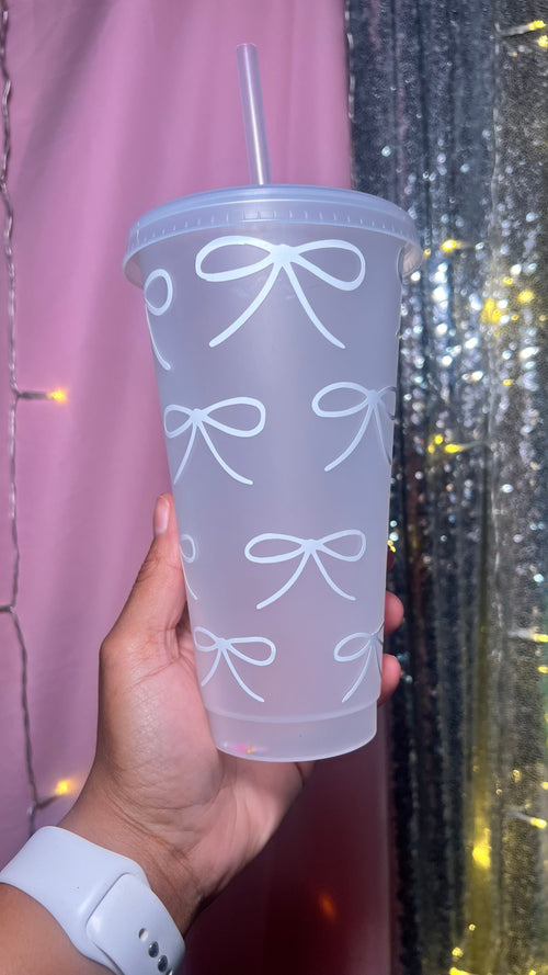 Bow Babe Frosted Cold Cup - 24 ounces